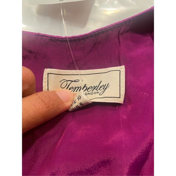 Temperley London Florence Short Sleeve Midi Dress in Purple Size 6 MSRP: $950 - Picture 10 of 10